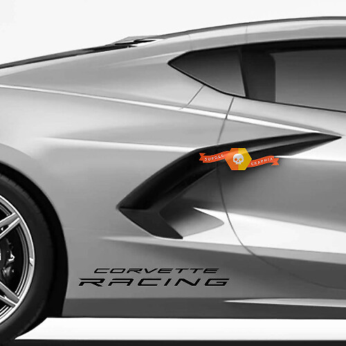 Juego de calcomanías laterales de vinilo Corvette Racing para Chevrolet Corvette C8