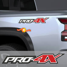 2X PRO-4X 4 colores Nissan Titan Frontier 4x4 todoterreno camión cabecera ambos lados pegatinas calcomanías gráficos 4x4 Nismo
 2