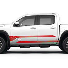 Kit de calcomanías de vinilo para paneles laterales de puerta para Nissan Frontier_3
