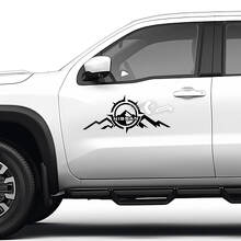 Kit de Vinilo Lateral Compass Mountain para Nissan Frontier_2
