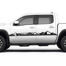 2 Nissan Calcomanía Puertas Hills Mountains Pro-4x Nissan Frontier Stripe Vinilo Pegatinas 3 Colores
 3