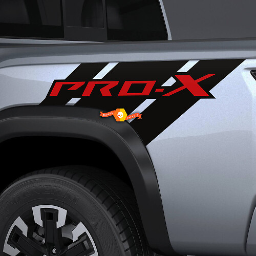Juego de adhesivos laterales traseros de vinilo PRO-X para Nissan Frontier