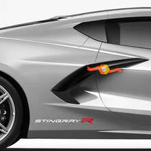 Juego de adhesivos de vinilo para lado derecho Stingray R para Chevrolet Corvette C8_2