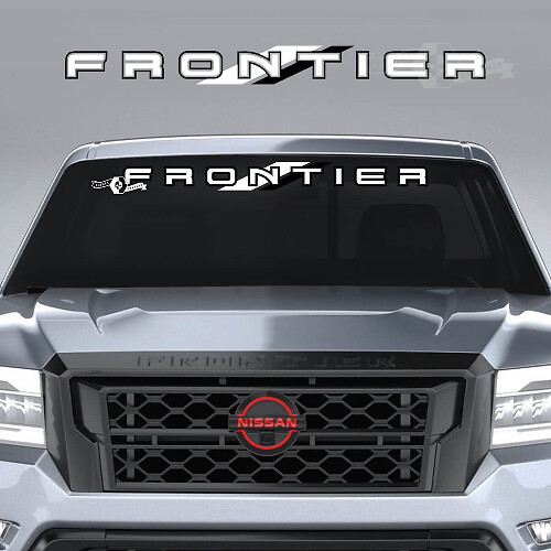 Calcomanía de vinilo con logotipo de marca para parabrisas Nissan Frontier Pro-4X