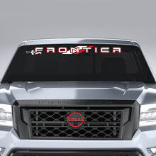 Calcomanía de vinilo con logotipo de marca para parabrisas Nissan Frontier Pro-4X_2