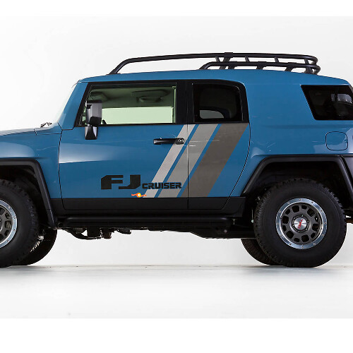 Kit de calcomanías de vinilo con franjas retro para puertas FJ Cruiser para Toyota FJ Cruiser