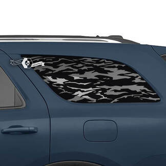 Par de pegatinas de vinilo para ventana trasera lateral de Dodge Durango
 1