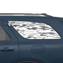 Par de pegatinas de vinilo para ventana trasera lateral de Dodge Durango
 2