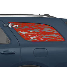 Par de pegatinas de vinilo para ventana trasera lateral de Dodge Durango
 3