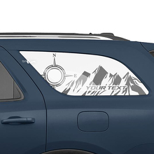 Kit de Vinilos para Ventanas Laterales Traseras Estilo Montañas para Dodge Durango_2