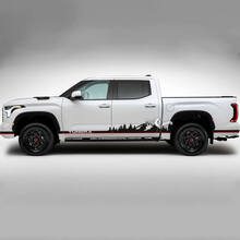 Par Toyota Tundra Vintage Retro Rocker Panel Cama Lado Trasero Guardabarros Rayas Vinilo Pegatinas Calcomanía
 2