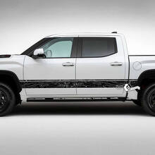 Kit de Vinilo con Rayas Laterales de Mapa Topográfico para Toyota Tundra_2