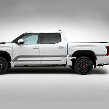 Par Toyota Tundra Vintage Retro Puertas Cama Lado Trasero Guardabarros Trim Dual Stripes Vinilo Pegatinas Calcomanía
 2