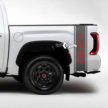 Par Toyota Tundra Bed Side Rear Fender Logo Stripes Vinilo Pegatinas Calcomanía 2 colores
 2