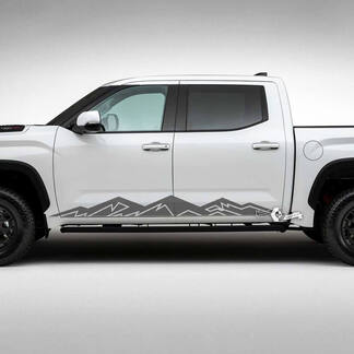 Par Toyota Tundra Rocker Panel Montañas Side Stripes Vinilo Pegatinas Calcomanía
 1