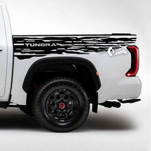 Par Toyota Tundra Bed Side Rear Fender Destroyed Grange Stripes Vinilo Pegatinas Calcomanía
 2