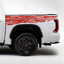 Par Toyota Tundra Bed Side Rear Fender Destroyed Grange Stripes Vinilo Pegatinas Calcomanía
 3