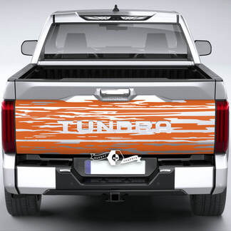 Toyota Tundra Bed Pickup Truck Tailgate Destroyed Grange Stripes Vinilo Pegatinas Calcomanía
 1