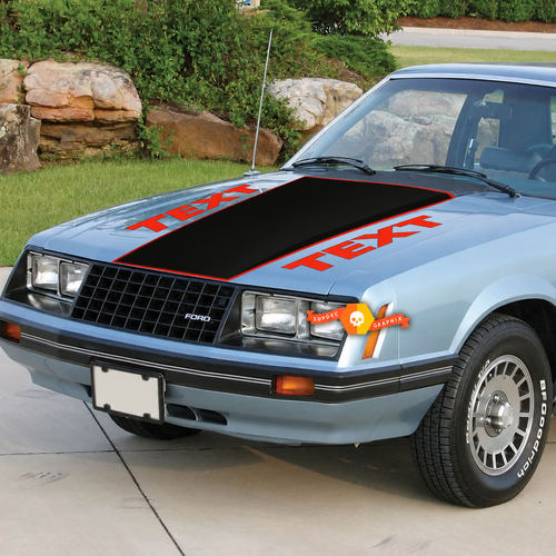 Gráficos personalizados en vinilo para capó de musclecar Musclecarmodel