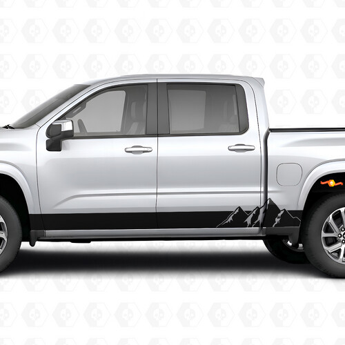 Tiras de Vinilo para Puerta y Panel de Zócalo Alpine Ridge para Chevrolet Silverado 1500 Nueva Generación 2027_1