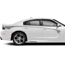 Kit de Vinilo de Franjas Laterales con Texto Personalizado y Logo GT para Dodge Charger_3