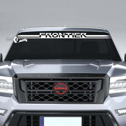 Calcomanía de vinilo con letras para parabrisas Frontier para Nissan Frontier