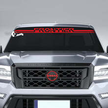Calcomanía de vinilo con letras para parabrisas Frontier para Nissan Frontier_3