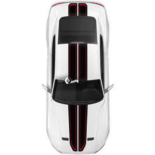 Ford Mustang Mach Hood techo puerta trasera calcomanía coche vinilo pegatina Shelby Sport Racing Stripes 2 colores
 2