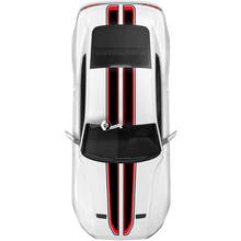 Ford Mustang Mach Hood techo puerta trasera calcomanía vinilo pegatina Shelby Sport Racing Stripes 2 colores
 3