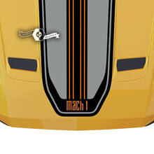 Ford Mustang Mach 1 capó techo puerta trasera calcomanía vinilo pegatina Shelby Sport Racing Lines rayas 3 colores
 2