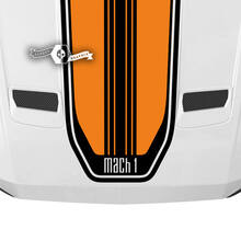 Ford Mustang Mach 1 capó techo puerta trasera calcomanía vinilo pegatina Shelby Sport Racing Lines rayas 2 colores
 2