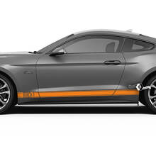 Par Ford Mustang Mach 1 Rocker Calcomanía Vinilo Etiqueta Coche Vehículo Shelby Sport Racing Stripe
 2