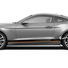 Kit de calcomanías laterales de vinilo con rayas estilo racing para Musclecar Musclecarmodel Mach 1_2
