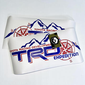 TRD Expedition Edition Bed Side con calcomanías gráficas de brújula
