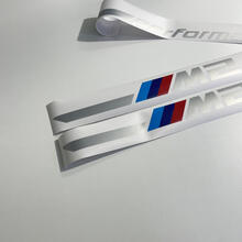 2x 2023 BMW M2 G87 M Performance Silver Stripes pegatina de vinilo
 2