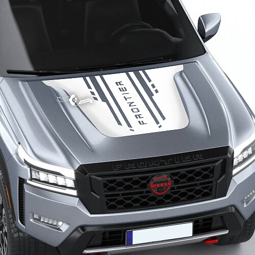 Vinilo decorativo para capó estilo tecnológico de marca para Nissan Frontier