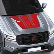 Vinilo decorativo para capó estilo tecnológico de marca para Nissan Frontier_3