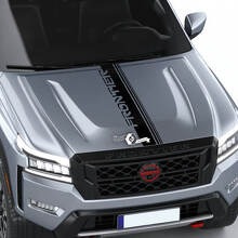 Calcomanía para capó Nissan Frontier S SV Pro-4x, calcomanías gráficas con logotipo de vinilo a rayas
 2