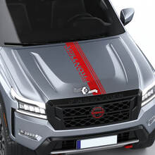 Calcomanía para capó Nissan Frontier S SV Pro-4x, calcomanías gráficas con logotipo de vinilo a rayas
 3