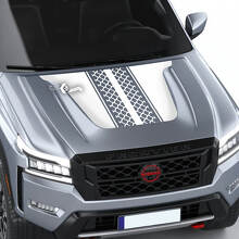 Nissan Frontier S SV Pro-4x Calcomanía para capó, vinilo, pista de neumáticos, calcomanías gráficas opacas duales todoterreno
 2