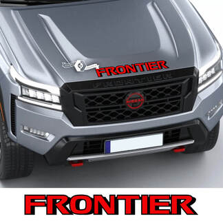 Nissan Frontier S SV Pro-4x Hood Calcomanía Vinilo Logo Calcomanías gráficas Etiqueta 2 colores

