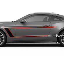 Kit de vinilos de tiras laterales para puerta Accent para Musclecar Shelby GT500 GT350 Mach1_2