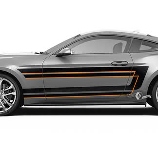 Puertas Guardabarros Rayas para Ford Mustang Shelby GT500 GT350 GT500 GT350 Mach 1 Mach 1 Logo 2 Colores
