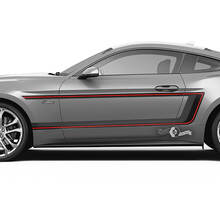 Par de rayas de guardabarros para puertas para Ford Mustang Shelby GT500 GT350 GT500 GT350 Mach 1 Mach 1 Logo 3 colores
 2