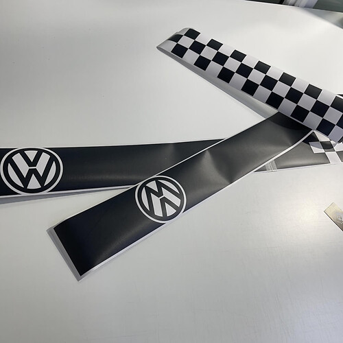 Kit de calcomanías adhesivas a rayas para Volkswagen Golf Mk4 Mk5 Mk6 Mk7 Mk8 Gti R32
