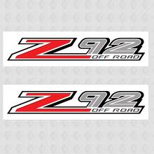 Adhesivo de vinilo Z92 OFF ROAD para Chevy Silverado_2