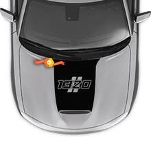 1392 Calcomanía adhesiva para capó con rayas Hash de contorno para Dodge Charger 2015-2024
 2