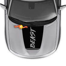Calcomanía adhesiva para capó con marcas de arañazos y garras de BEAST para Dodge Charger 2015-2024
 2