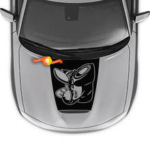 Calcomanía de vinilo estilo Capó Scat Pack para Dodge Charger 2015-2024_2