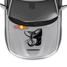 Calcomanía de vinilo estilo Capó Scat Pack para Dodge Charger 2015-2024_4